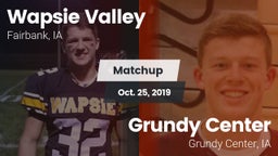 Matchup: Wapsie Valley vs. Grundy Center  2019