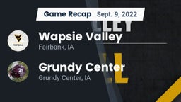 Recap: Wapsie Valley  vs. Grundy Center  2022