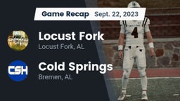 Recap: Locust Fork  vs. Cold Springs  2023