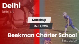 Matchup: Delhi  vs. Beekman Charter School 2016