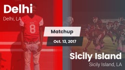 Matchup: Delhi  vs. Sicily Island  2017
