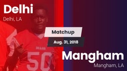 Matchup: Delhi  vs. Mangham  2018