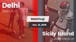 Matchup: Delhi  vs. Sicily Island  2018