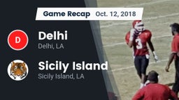 Recap: Delhi  vs. Sicily Island  2018