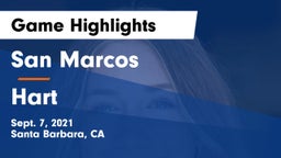 San Marcos  vs Hart  Game Highlights - Sept. 7, 2021