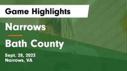 Narrows  vs Bath County  Game Highlights - Sept. 28, 2023