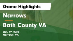 Narrows  vs Bath County  VA Game Highlights - Oct. 19, 2023