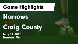 Narrows  vs Craig County  Game Highlights - May 18, 2021