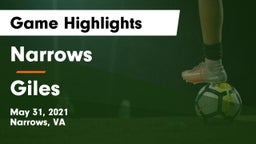 Narrows  vs Giles  Game Highlights - May 31, 2021