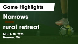 Narrows  vs rural retreat Game Highlights - March 20, 2023