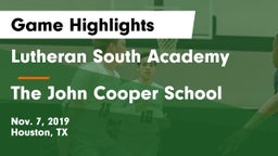 Lutheran South Academy vs The John Cooper School Game Highlights - Nov. 7, 2019