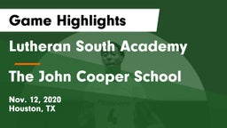 Lutheran South Academy vs The John Cooper School Game Highlights - Nov. 12, 2020