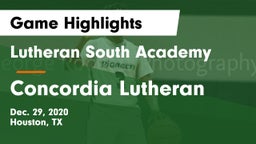 Lutheran South Academy vs Concordia Lutheran  Game Highlights - Dec. 29, 2020