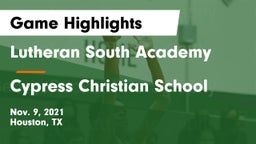 Lutheran South Academy vs Cypress Christian School Game Highlights - Nov. 9, 2021