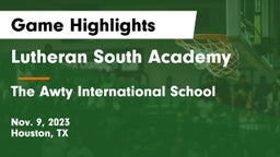 Lutheran South Academy vs The Awty International School Game Highlights - Nov. 9, 2023