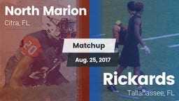 Matchup: North Marion High vs. Rickards  2017