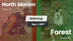 Matchup: North Marion High vs. Forest  2017