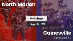Matchup: North Marion High vs. Gainesville  2017