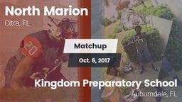 Matchup: North Marion High vs. Kingdom Preparatory School 2017