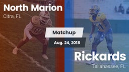 Matchup: North Marion High vs. Rickards  2018