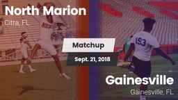 Matchup: North Marion High vs. Gainesville  2018