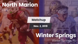 Matchup: North Marion High vs. Winter Springs  2018