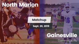 Matchup: North Marion High vs. Gainesville  2019