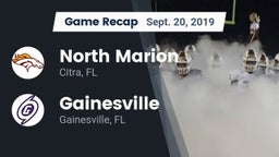 Recap: North Marion  vs. Gainesville  2019