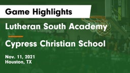 Lutheran South Academy vs Cypress Christian School Game Highlights - Nov. 11, 2021