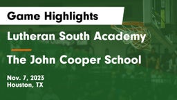Lutheran South Academy vs The John Cooper School Game Highlights - Nov. 7, 2023