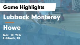 Lubbock Monterey  vs Howe  Game Highlights - Nov. 10, 2017