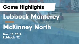 Lubbock Monterey  vs McKinney North Game Highlights - Nov. 10, 2017