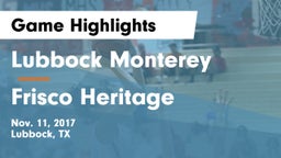 Lubbock Monterey  vs Frisco Heritage  Game Highlights - Nov. 11, 2017