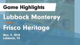 Lubbock Monterey  vs Frisco Heritage  Game Highlights - Nov. 9, 2018