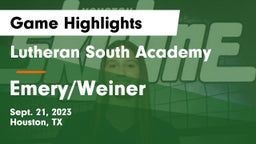 Lutheran South Academy vs Emery/Weiner Game Highlights - Sept. 21, 2023