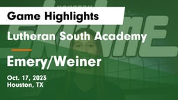Lutheran South Academy vs Emery/Weiner Game Highlights - Oct. 17, 2023