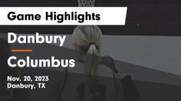 Danbury  vs Columbus  Game Highlights - Nov. 20, 2023