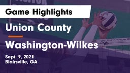 Union County  vs Washington-Wilkes  Game Highlights - Sept. 9, 2021