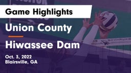 Union County  vs Hiwassee Dam  Game Highlights - Oct. 3, 2022