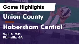 Union County  vs Habersham Central Game Highlights - Sept. 5, 2023