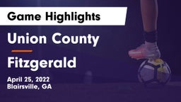 Union County  vs Fitzgerald Game Highlights - April 25, 2022