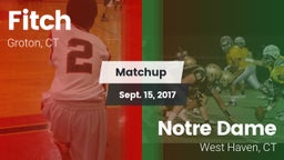 Matchup: Fitch  vs. Notre Dame  2017