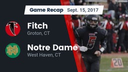 Recap: Fitch  vs. Notre Dame  2017