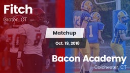 Matchup: Fitch  vs. Bacon Academy  2018