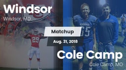 Matchup: Windsor  vs. Cole Camp  2018