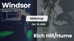 Matchup: Windsor  vs. Rich Hill/Hume 2018