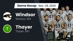 Recap: Windsor  vs. Thayer  2020