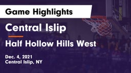 Central Islip  vs Half Hollow Hills West  Game Highlights - Dec. 4, 2021