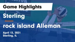 Sterling  vs rock island Alleman Game Highlights - April 13, 2021