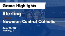 Sterling  vs Newman Central Catholic  Game Highlights - Aug. 26, 2021